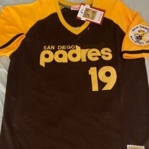 Mitchell & Ness Brown and Yellow San Diego Padres Jersey